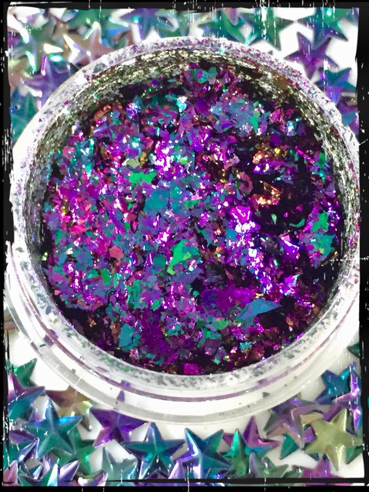 Magnetic Ultra Chrome Chameleon Flakes - Green/Gold/Violet